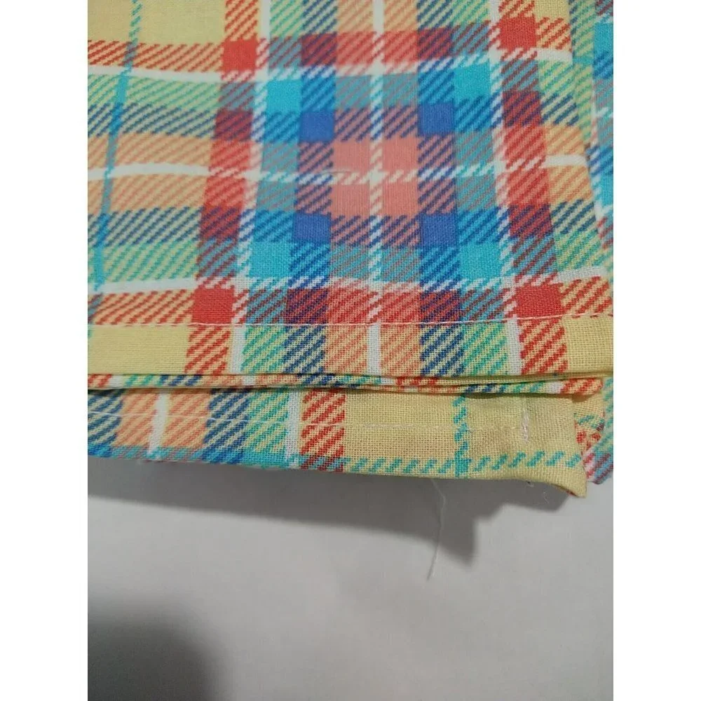 Reusable 100 Cotton Plaid Table Napkins 16
